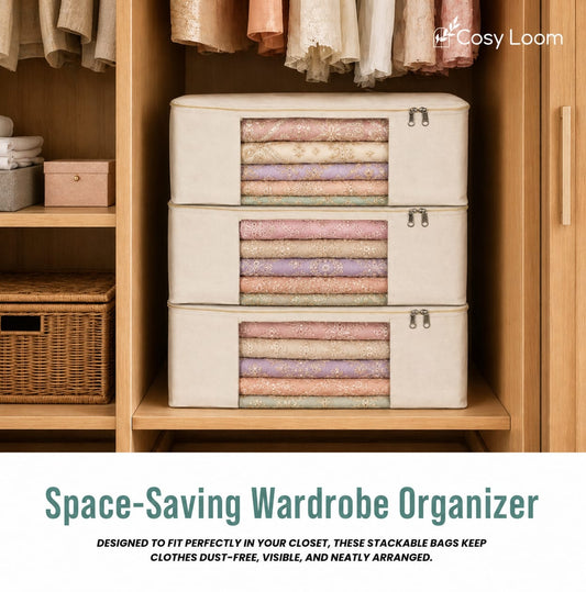 Space-Saving Wardrobe Organizer: The Smart Way to Keep Your Clothes Safe and Organized