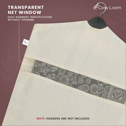 Multipurpose Hanging Garment Cover for Suits, Blazers, Jackets & Lehengas