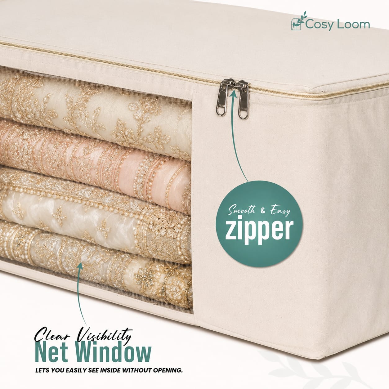 premium saree storage cover set (pack of 6)