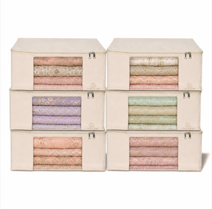 Premium Saree Storage Cover Set (Pack of 6)