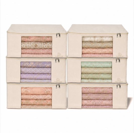 Premium Saree Storage Cover Set (Pack of 6)